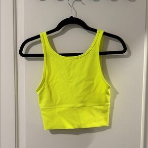 lululemon athletica Neon Yellow Tank Top